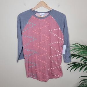 NWT LuLaRoe | Flying Bird Print Raglan Sleeve Randy Tee Size Medium